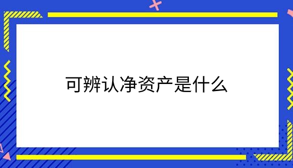 可辨认净资产是什么？.png